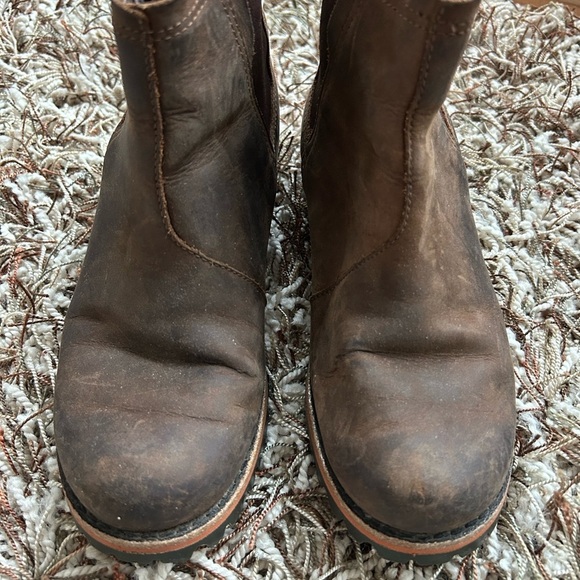 Chaco Fields Chelsea Waterproof Boots Brown Size 6.5 - Picture 3 of 9